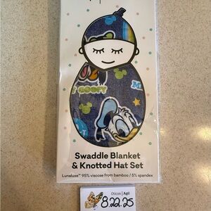 Little Sleepies Dark Blue Mickeys Club House Swaddle